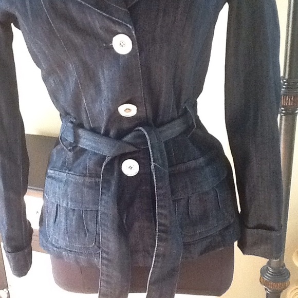 Baccini dark blue Jean jacket - Picture 4 of 6